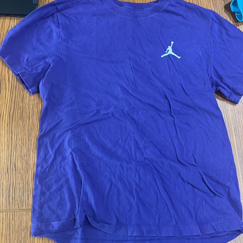 Purple Air Jordan Shirt Size Medium.